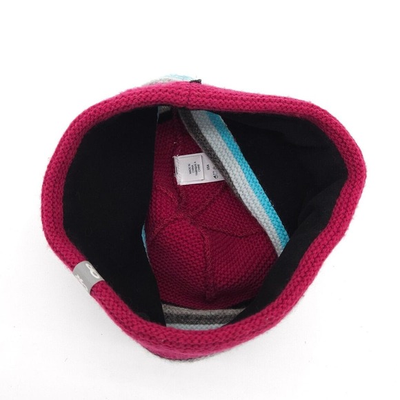 Outdoor Research Wool Beanie Hat Winter Snow Cap Womens Windstopper Striped Knit - Picture 3 of 5